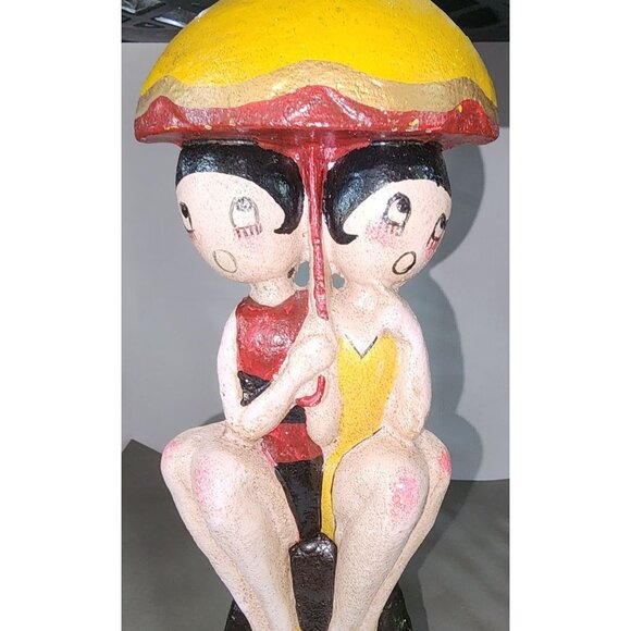 Vintage Anne Harriet Fish Sefton for Hubley Cast Iron Bathing Beauties Door Stop - Picture 3 of 14